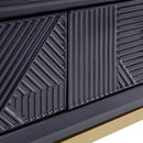 Orlando Black Finish 2 Drawers Coffee Table by Lavishway | Coffee Tables-24402