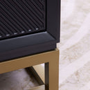 Orlando Black Finish 2 Drawers Coffee Table by Lavishway | Coffee Tables-24399