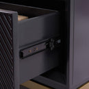 Orlando Black Finish 2 Drawers Coffee Table by Lavishway | Coffee Tables-24398