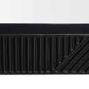 Orlando Black Finish 2 Drawers Console Table by Lavishway | Hallway Console Table-24394