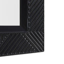 Orlando Black Gloss Finish Wall Mirror by Lavishway | Wall Mirrors-24363