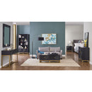 Orlando Black Finish 2 Drawers Console Table by Lavishway | Hallway Console Table-24395