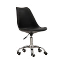 Orsen Black Comfy Swivel Office Chair by Lavishway | Faux Chairs-35740