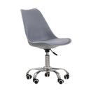 Orsen Grey Comfy Swivel Office Chair by Lavishway | Faux Chairs-35738