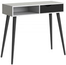 Oslo White & Black Matt Console Table by Lavishway | Hallway Console Table-41945
