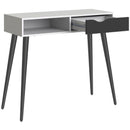 Oslo White & Black Matt Console Table by Lavishway | Hallway Console Table-41946