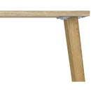 Oslo 2 Drawers White & Oak Desk by Lavishway | -41907