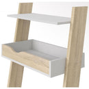 Oslo White and Oak Leaning Desk by Lavishway | Desks-41849