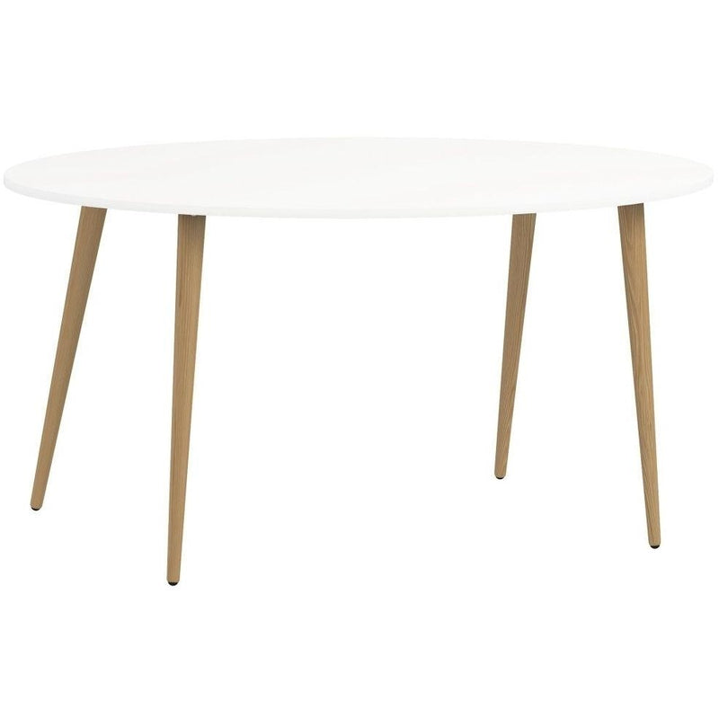Oslo White and Oak Oval Dining Table by Lavishway | Dining Tables-41911