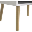 Oslo White and Oak Shoe Cabinet by Lavishway | Shoe Cabinets-41857