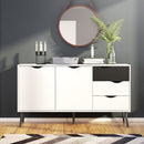 Oslo 3 Drawers & 2 Doors Wide Sideboard by Lavishway | Sideboards-41858