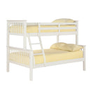 Otto Trio White Wooden Bunk Bed by Lavishway | Wooden Beds-28418