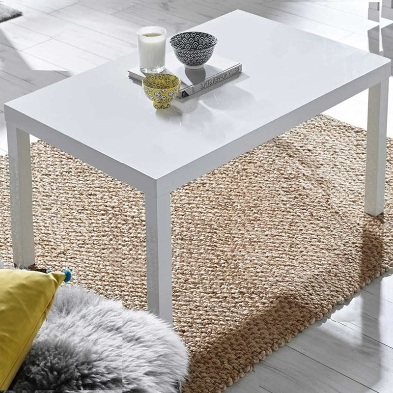 Monroe Puro White High Gloss Dining Table by Lavishway | Dining Tables-33649