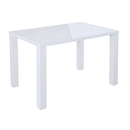 Monroe Puro White High Gloss Dining Table by Lavishway | Dining Tables-33650
