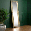 Palais Gold Wooden Dresser Long Wall Mirror by Lavishway | Wall Mirrors-61297