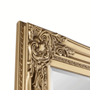 Palais Gold Wooden Dresser Long Wall Mirror by Lavishway | Wall Mirrors-61299