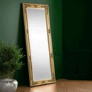 Palais Gold Wooden Leaner Dresser Wall Mirror by Lavishway | Wall Mirrors-61283