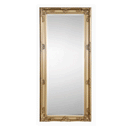 Palais Gold Wooden Leaner Dresser Wall Mirror by Lavishway | Wall Mirrors-61284