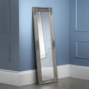 Palais Pewter Effect Dresser Long Wall Mirror by Lavishway | Wall Mirrors-61272