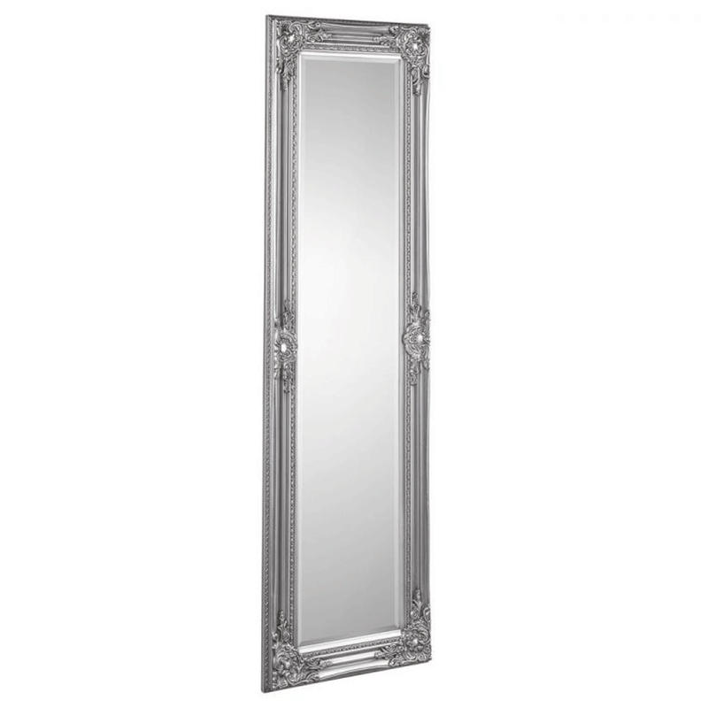 Palais Pewter Effect Dresser Long Wall Mirror by Lavishway | Wall Mirrors-61273