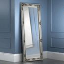 Palais Pewter Effect Lean Dresser Wall Mirror by Lavishway | Wall Mirrors-61262