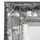 Palais Pewter Effect Lean Dresser Wall Mirror by Lavishway | Wall Mirrors-61265