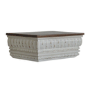 Palazzo 1 Drawer Unique Bedside Table by Lavishway | Bedside Tables-58052