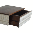 Palazzo 1 Drawer Unique Bedside Table by Lavishway | Bedside Tables-58054