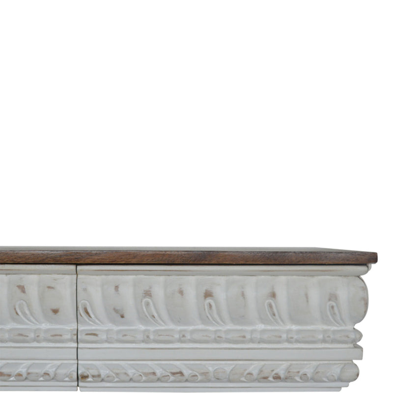 Palazzo Unique White Console Table by Lavishway | Hallway Console Table-58084