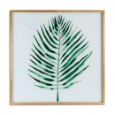 Palm Glass Image In Gold Frame by Lavishway | Art Gallery-51206