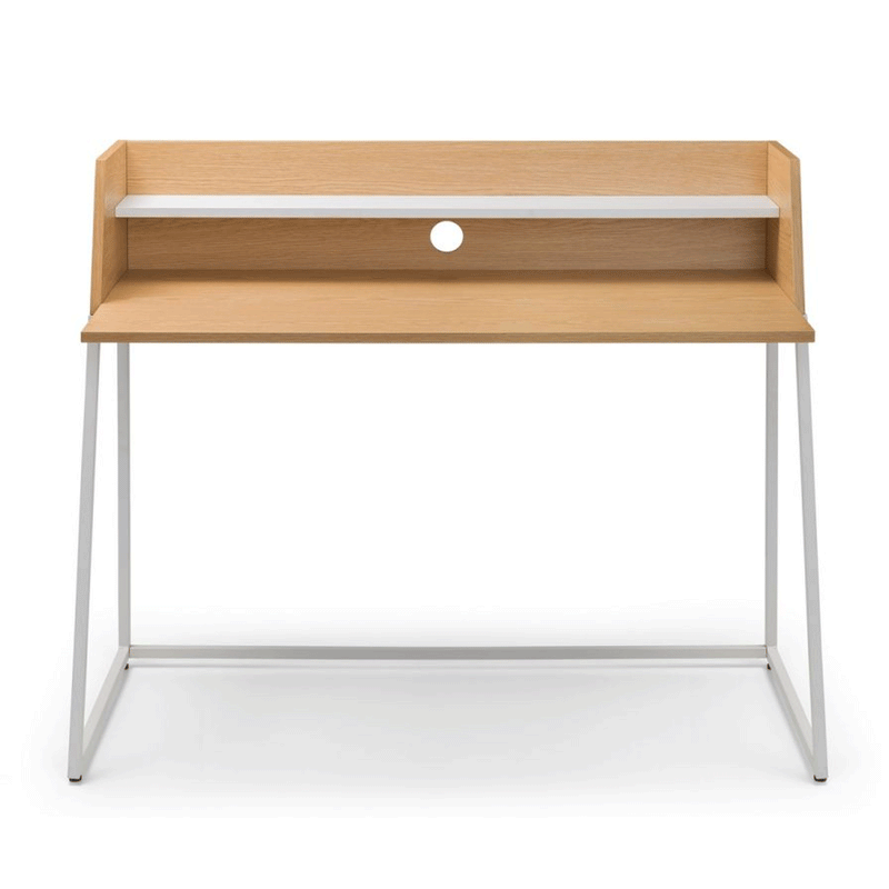 Palmer Melamine & Metal Oak Effect Desk by Lavishway | Reclaimed Wood Desks-61252