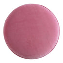 Paola Nordic Style Pink Velvet Footstool by Lavishway | Footstool-57959