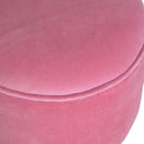 Paola Nordic Style Pink Velvet Footstool by Lavishway | Footstool-57958