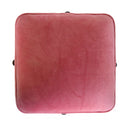 Paola Solid Wood Legs Pink Velvet Footstool by Lavishway | Footstool-57966