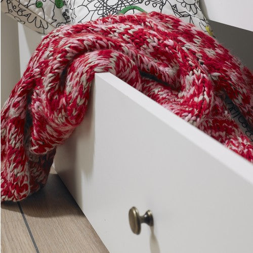 Paris White Underbed Drawer For Single Bed