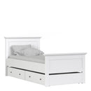 Paris White Underbed Drawer For Single Bed