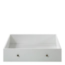 Paris White Underbed Drawer For Single Bed
