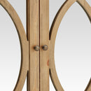 Parker Natural Wood 4 Door Mirrored Sideboard by Lavishway | Sideboards-24287