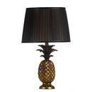 Peacock Gold Base & Black Shade Table Lamp by Lavishway | Table Lamps-51406