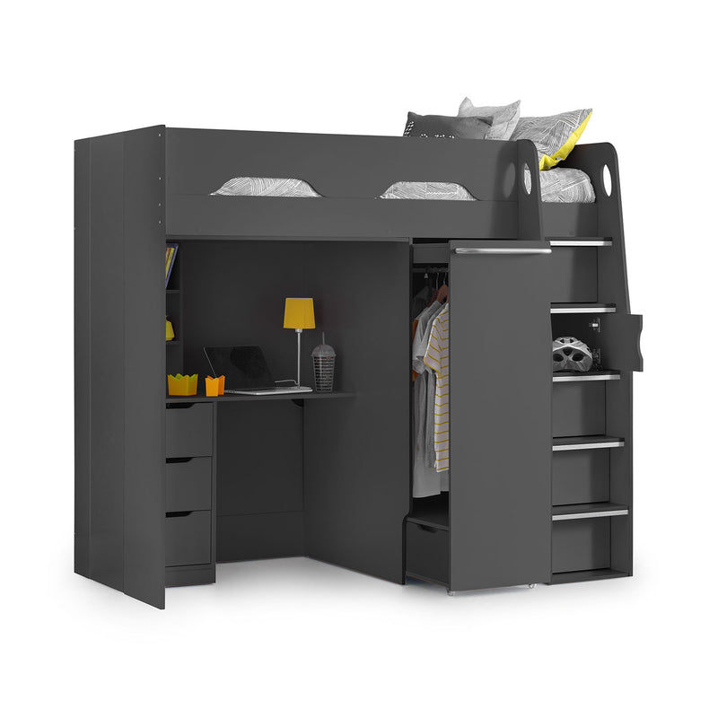 Pegasus High Sleeper Storage Bed by Lavishway | Wooden Beds-61290