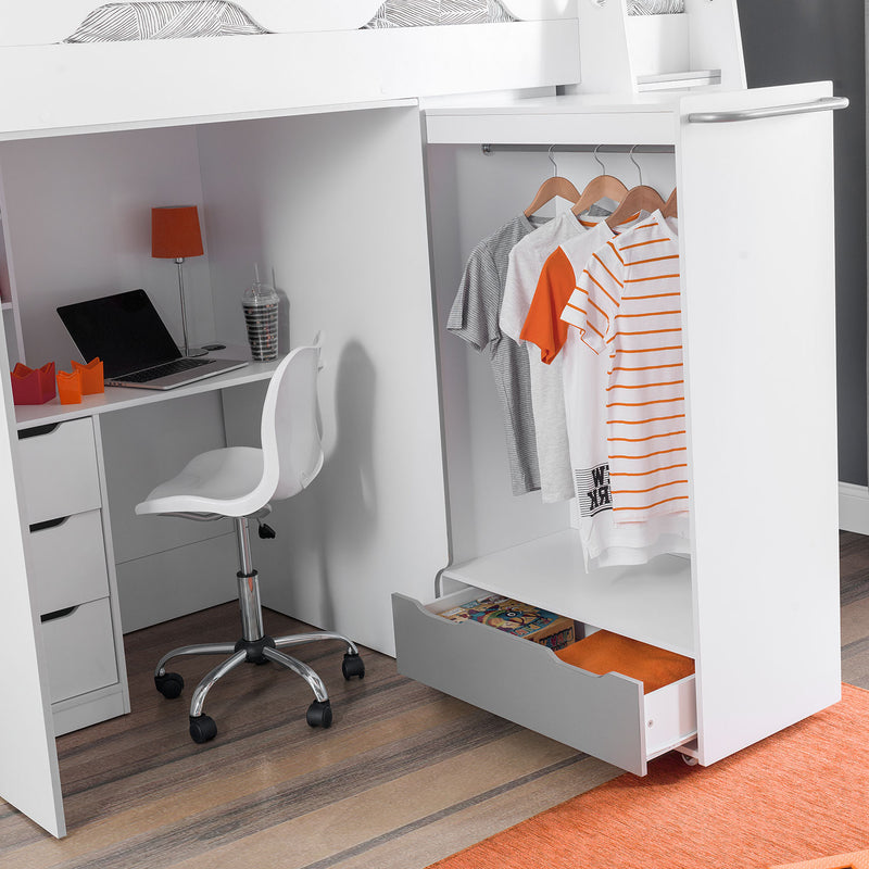 Pegasus High Sleeper Storage Bed by Lavishway | Wooden Beds-61296