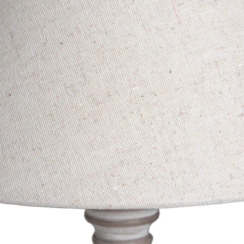 Pella Beige Fabric Classic Table Lamp by Lavishway | Table Lamps-51430
