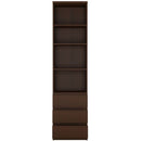 Pello Dark Mahogany Modern Bookcase by Lavishway | Book Shelves and Cabinets-44768