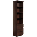 Pello Dark Mahogany Modern Bookcase by Lavishway | Book Shelves and Cabinets-44767