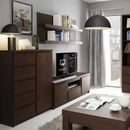 Pello Dark Mahogany Wall Shelf by Lavishway | Book Shelves and Cabinets-44706