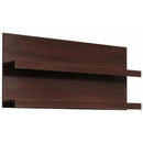 Pello Dark Mahogany Wall Shelf by Lavishway | Book Shelves and Cabinets-44705