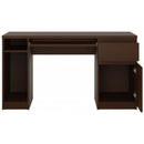 Pello Dark Mahogany 1 Door Desk by Lavishway | -44663