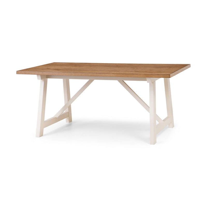 Pembroke Ivory Painted Wooden Dining Table by Lavishway | Dining Tables-61268