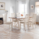Pembroke Ivory Painted Wooden Dining Table by Lavishway | Dining Tables-61267
