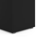 Pepe Black Wooden 3 Doors Wardrobe